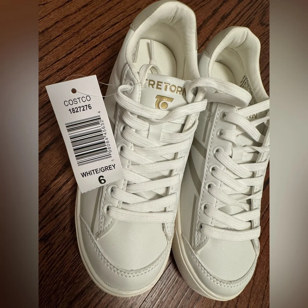 Tretorn White and Gray Sneakers - Picture 3 of 6